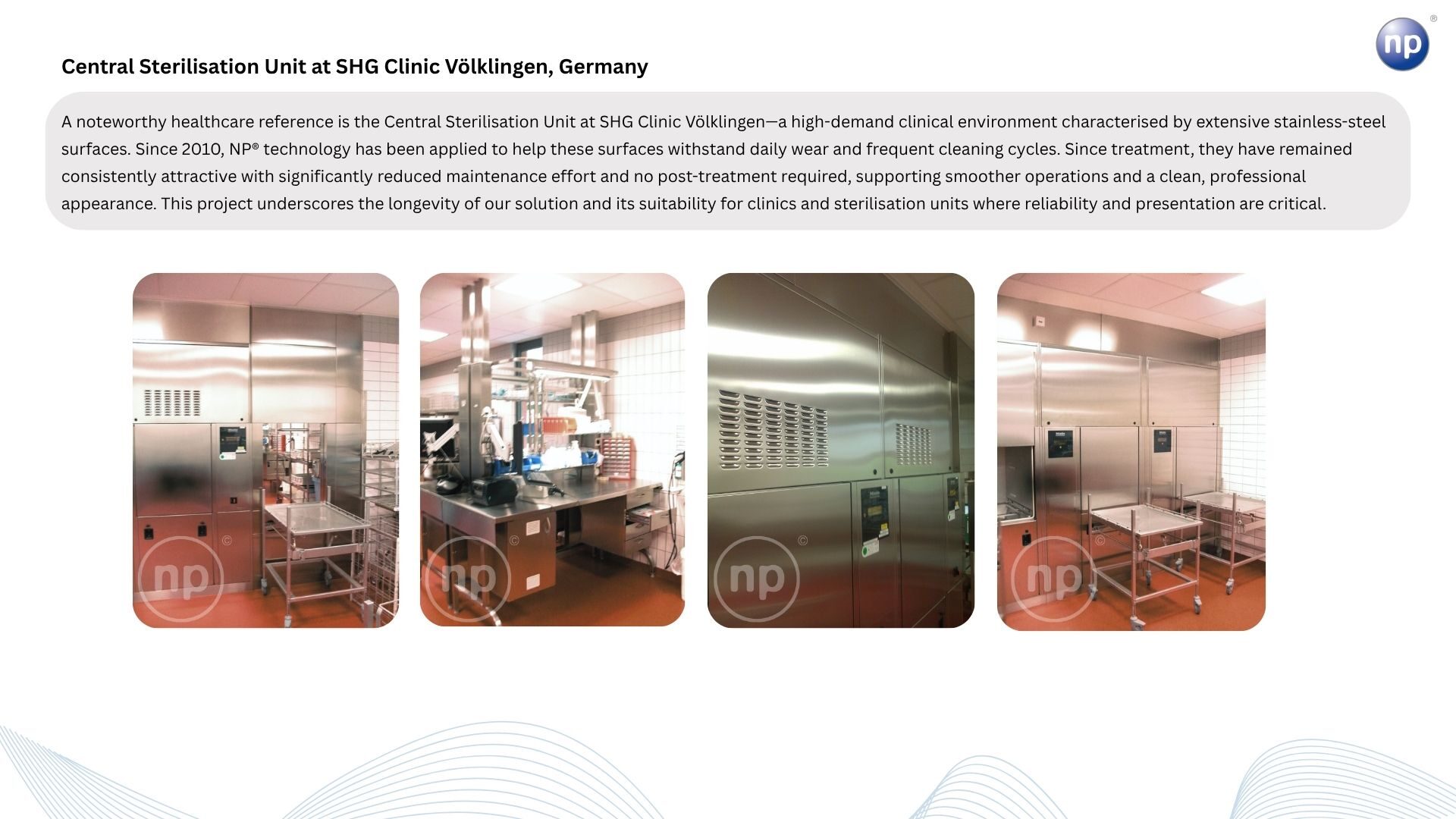 Central sterilisation unit, SHG Clinic Völklingen, Germany