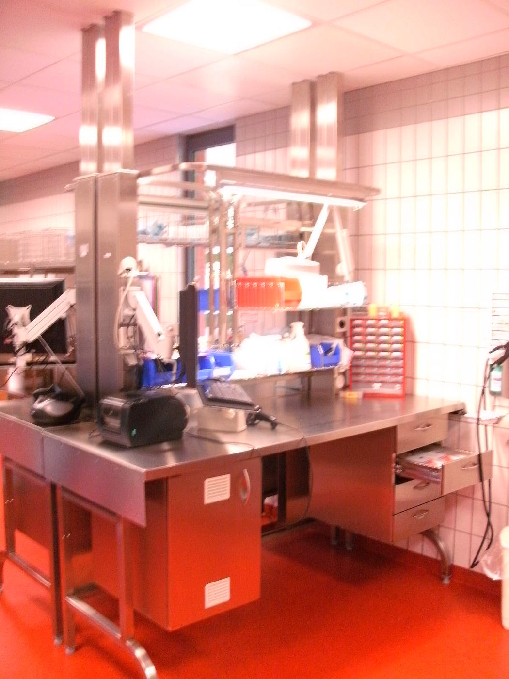 Preparation area of the unit