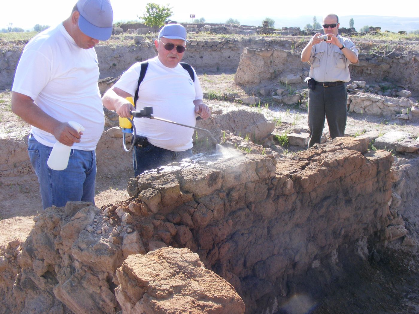 On site with the excavation team