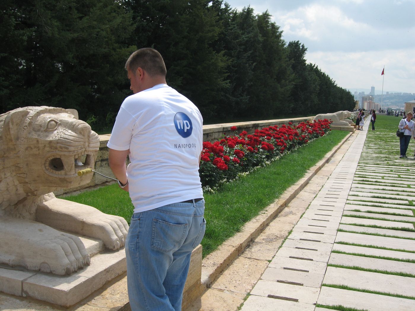 Lions Road and the lion sculptures