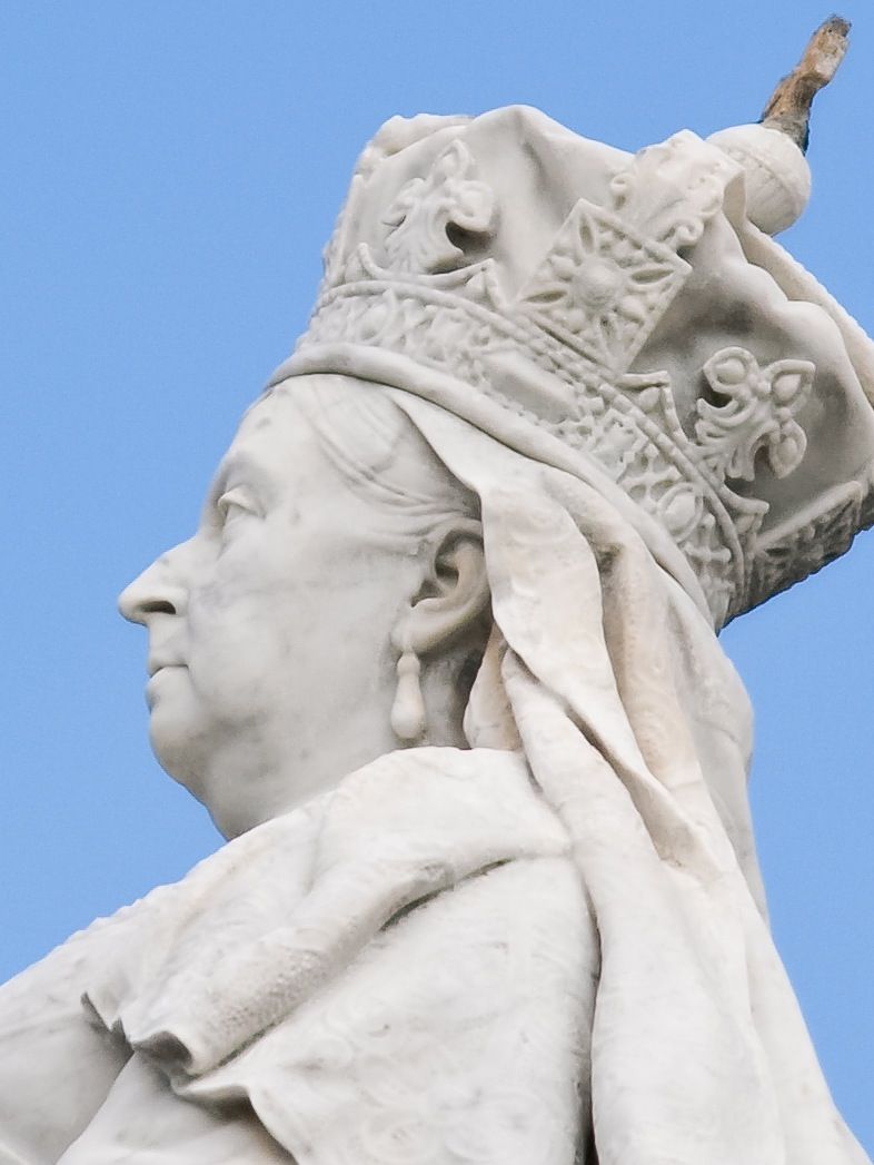 Detail of the protected marble