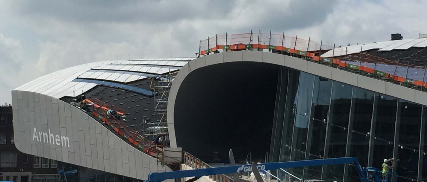 Arnhem Central Station under construction