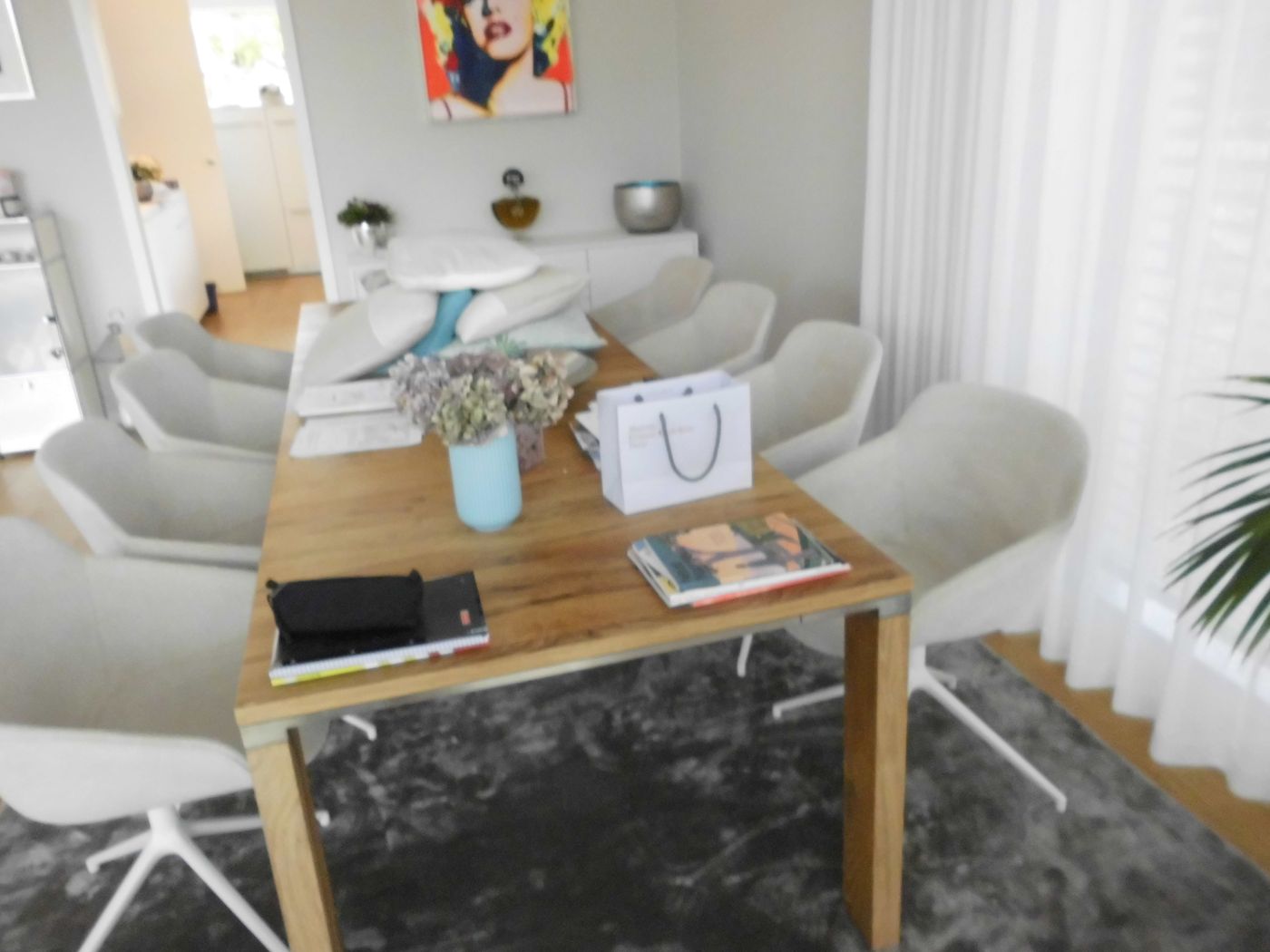 Treated furniture in a private interior